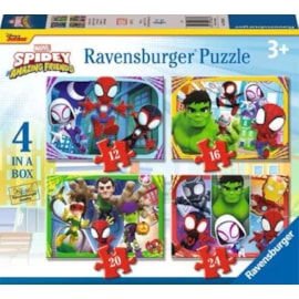 Ravensburger Spidey & His Amazing Friends 4 In A Box Ravensburger Spidey & His Amazing Friends 4 In A Box