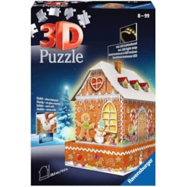 Ravensburger Light Up Gingerbread House 3d Puzzle 216pc (11237)