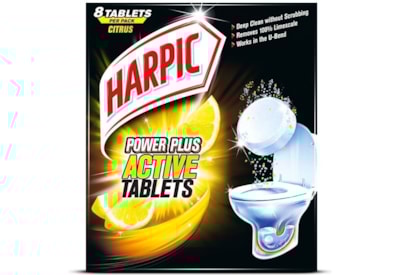 Harpic Power Plus Citrus Tabs 8's Harpic Power Plus Citrus Tabs 8's