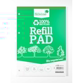 Silvine Recycled Refil Pad 160 Pages A4 Silvine Recycled Refil Pad 160 Pages A4