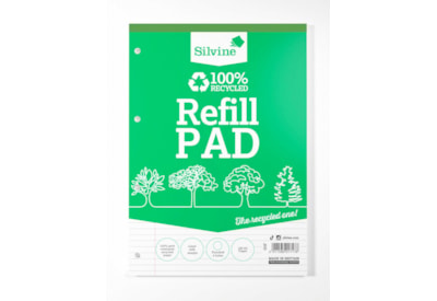 Silvine Recycled Refil Pad 160 Pages A4 Silvine Recycled Refil Pad 160 Pages A4