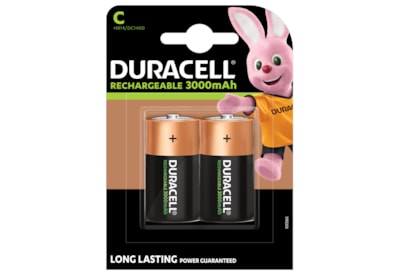Duracell Rechargable Ultra C Battery 3000mah 2s (DURHR14B2)