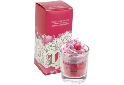 Get Fresh Cosmetics Redcurrant & Cassis Piped Candle (PREDCAS04)