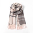 Butterfly Fashion Reversible Checks Scarf Cream Butterfly Fashion Reversible Checks Scarf Cream