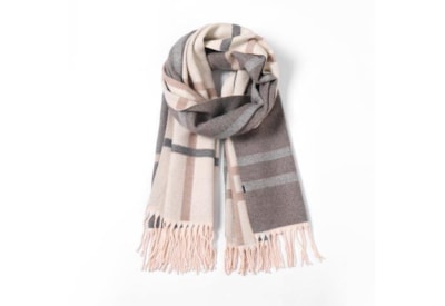 Butterfly Fashion Reversible Checks Scarf Cream Butterfly Fashion Reversible Checks Scarf Cream