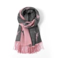 Butterfly Fashion Reversible Highland Cow Scarf Dusky Pink Butterfly Fashion Reversible Highland Cow Scarf Dusky Pink