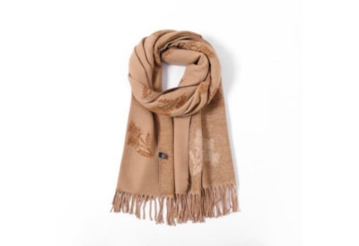 Butterfly Fashion Reversible Thistle Scarf Camel Butterfly Fashion Reversible Thistle Scarf Camel