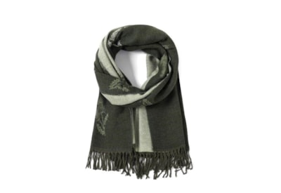 Butterfly Fashion Reversible Thistle Scarf Olive Butterfly Fashion Reversible Thistle Scarf Olive