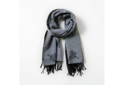 Butterfly Fashion Reversible Highland Cow Scarf Grey Butterfly Fashion Reversible Highland Cow Scarf Grey