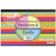 Silvine Revision & Presentation Cards Coloured 48s (CR50AC)