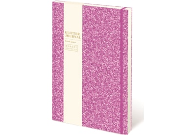 Cased Glitter Notebook Bright Pink A5 (RFS12804)
