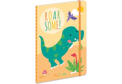 A5 Elastic Notebook Dinosaurs A5 Elastic Notebook Dinosaurs