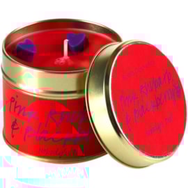 Get Fresh Cosmetics Pink Rhubarb Tin Candle Get Fresh Cosmetics Pink Rhubarb Tin Candle