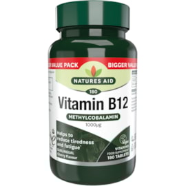 Natures Aid Vitamin B12 Cherry Flavour 180's Natures Aid Vitamin B12 Cherry Flavour 180's