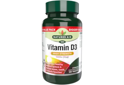 Natures Aid Vitamin D3 180's