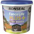 Ronseal Fence Life Plus + Charcoal Grey 5lt Ronseal Fence Life Plus + Charcoal Grey 5lt