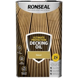 Ronseal Ultimate Decking Oil Nat 5lt Ronseal Ultimate Decking Oil Nat 5lt
