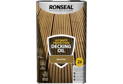 Ronseal Ultimate Decking Oil Nat Oak 5lt Ronseal Ultimate Decking Oil Nat Oak 5lt