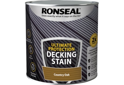 Ronseal Ultimate Decking Stain Country Oak 2.5l Ronseal Ultimate Decking Stain Country Oak 2.5l