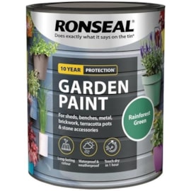 Ronseal Garden Paint Rainforrest Green 750ml (39438)