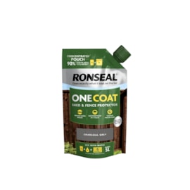 Ronseal One Coat Shed & Fence Refill Charcoal Grey 950ml Ronseal One Coat Shed & Fence Refill Charcoal Grey 950ml
