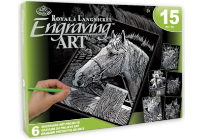 Royal Brush Engraving Art Activity Set Family Pets (AVSSIL205)