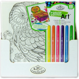 Royal Brush Canvas Art Colouring Set Owl (RTN-253)