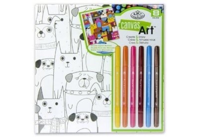 Royal Brush Canvas Art Colouring Set Dogs Royal Brush Canvas Art Colouring Set Dogs