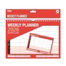 Tallon Red And Black Weekly Planner Tallon Red And Black Weekly Planner