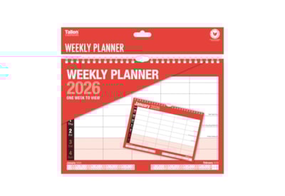 Tallon Red And Black Weekly Planner
