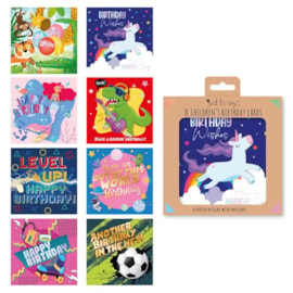 Kids Birthday Cards Box 8s (4490)