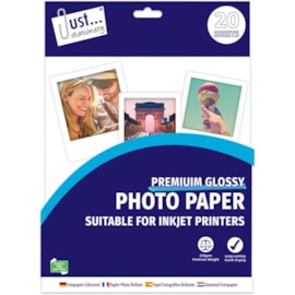 Just Stationery Photo Paper Glossy A4 20 Just Stationery Photo Paper Glossy A4 20