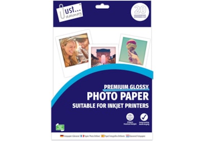 Just Stationery Photo Paper Glossy A4 20 Just Stationery Photo Paper Glossy A4 20