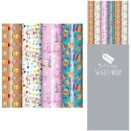 3m Gift Wrap Happy Birthday Designs (1505/FSC)