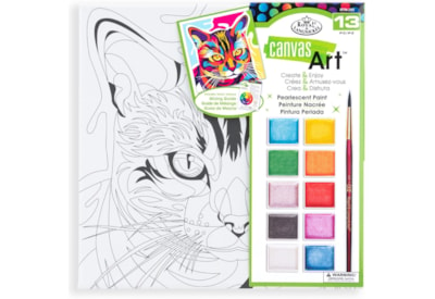 Royal Brush Canvas Art Pearlecent Paint Cat (RTN-292)