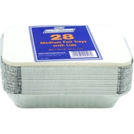 Ry.caterpack Foil Trays/lids 28s Medium (RY3884)