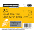 Robinson Young Chip + Pin Rolls 24pk 57mmx20mm Robinson Young Chip + Pin Rolls 24pk 57mmx20mm