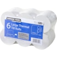 Thermal Till Rolls 6pk 80mmx80mm Thermal Till Rolls 6pk 80mmx80mm