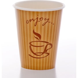 Swantex Single Wall Hot Cups Enjoy 50s 12oz Swantex Single Wall Hot Cups Enjoy 50s 12oz
