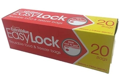 S.value Easy Lock Bags 8 X 7" 20s (E16.0053)