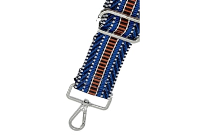 David Jones 4cm Textile Bag Strap Nvy/blu/org David Jones 4cm Textile Bag Strap Nvy/blu/org