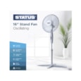 Status 16" White Stand Fan Status 16" White Stand Fan