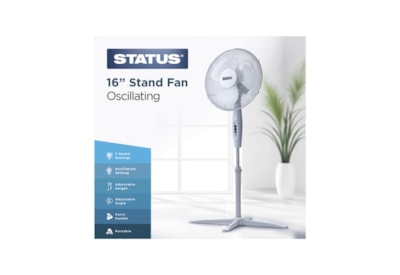 Status 16" White Stand Fan Status 16" White Stand Fan