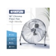 Status 18" Chrome Floor Fan