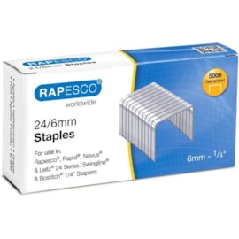 Rapesc0 Rapesco Staples 24/6mm 5000s 5000 (S24602Z3)