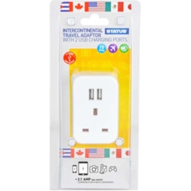 Status Intercont Plug Through Socket & Usb Adapter Status Intercont Plug Through Socket & Usb Adapter