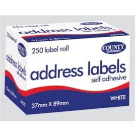 S/a Address Label 250s 37mmx89mm S/a Address Label 250s 37mmx89mm
