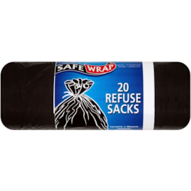 Safe Wrap Refuse Sacks 20s (0446)
