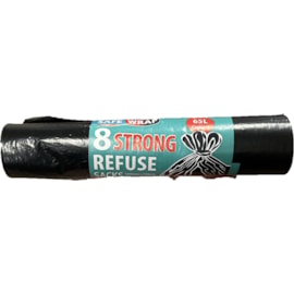Safewrap 8 Strong Refuse Sacks 65Ltr Safewrap 8 Strong Refuse Sacks 65Ltr