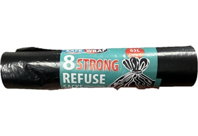 Safewrap 8 Strong Refuse Sacks 65Ltr